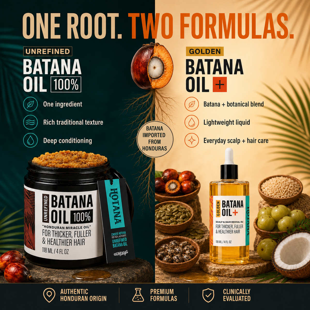 Unrefined & Golden Batana Oil Duo