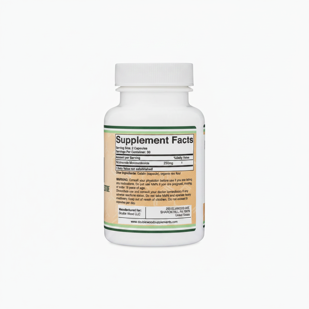 Double Wood NMN 60 Capsules – NAD+ Support for Cellular Energy & Healthy Aging
