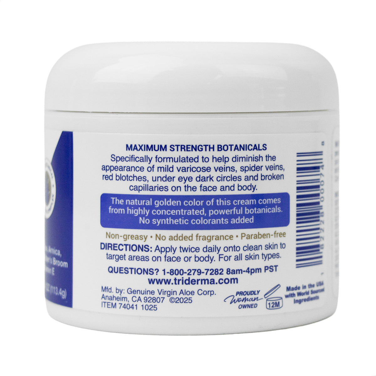Vein Defense Face & Body Cream – Helps Improve the Appearance of Spider Veins, Bruising & Uneven Skin Tone