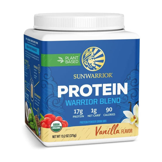 Sunwarrior Warrior Blend Vanilla Protein Powder – Plant‑Based Pea Protein