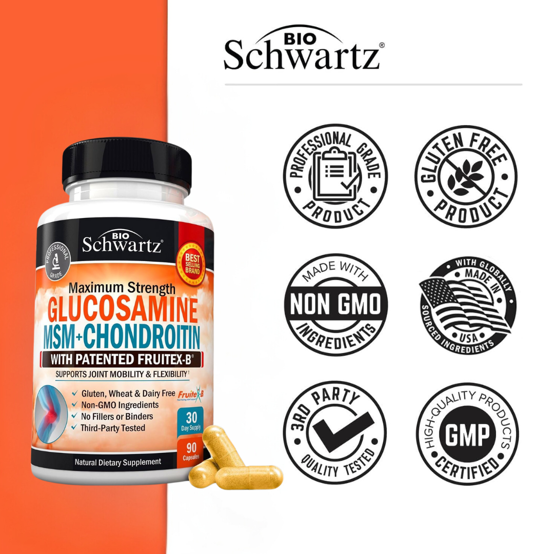 BioSchwartz - Glucosamine Chondroitin MSM 2110mg: Joint Support (90 Cap)