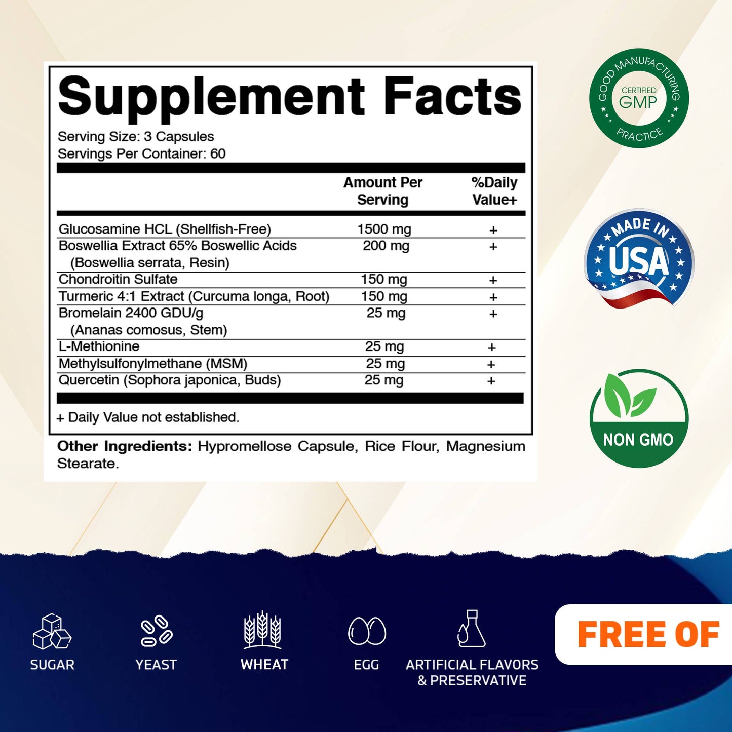 Vitamatic - Vitamatic Glucosamine & Chondroitin | MSM | 180ct