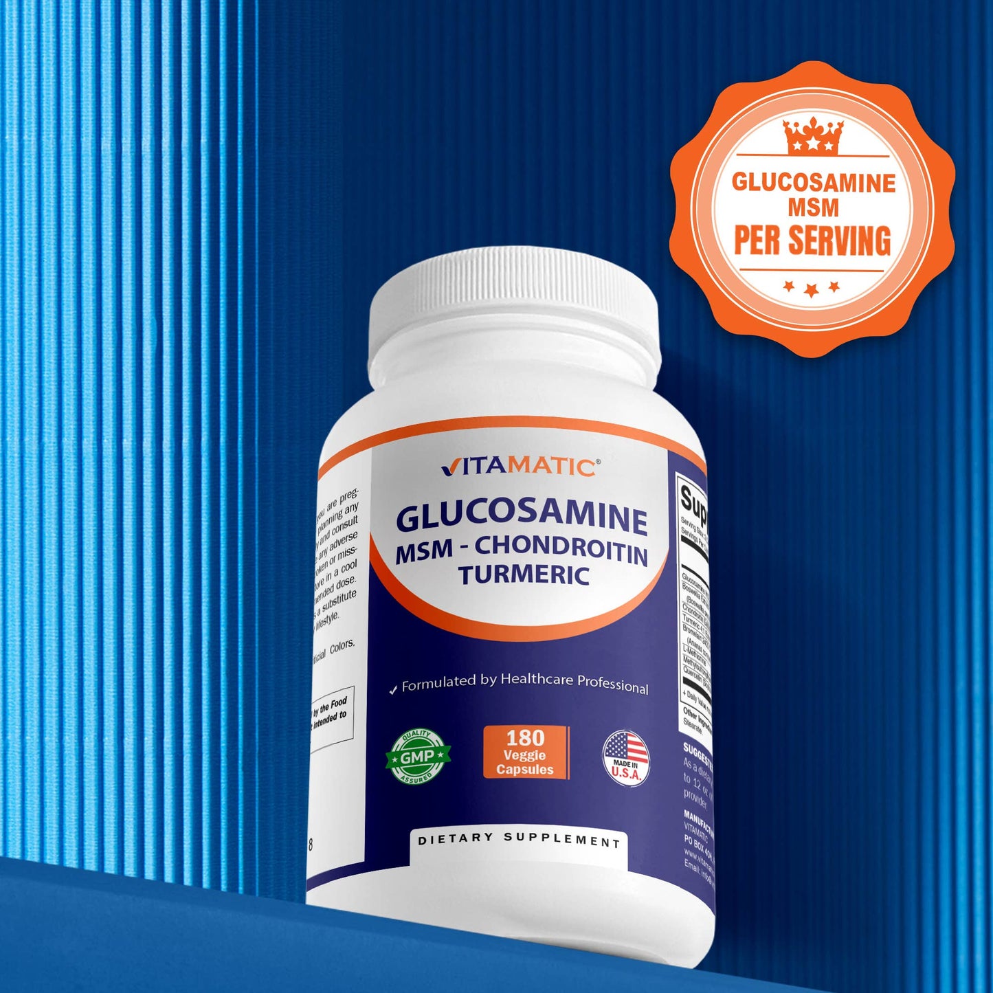 Vitamatic - Vitamatic Glucosamine & Chondroitin | MSM | 180ct