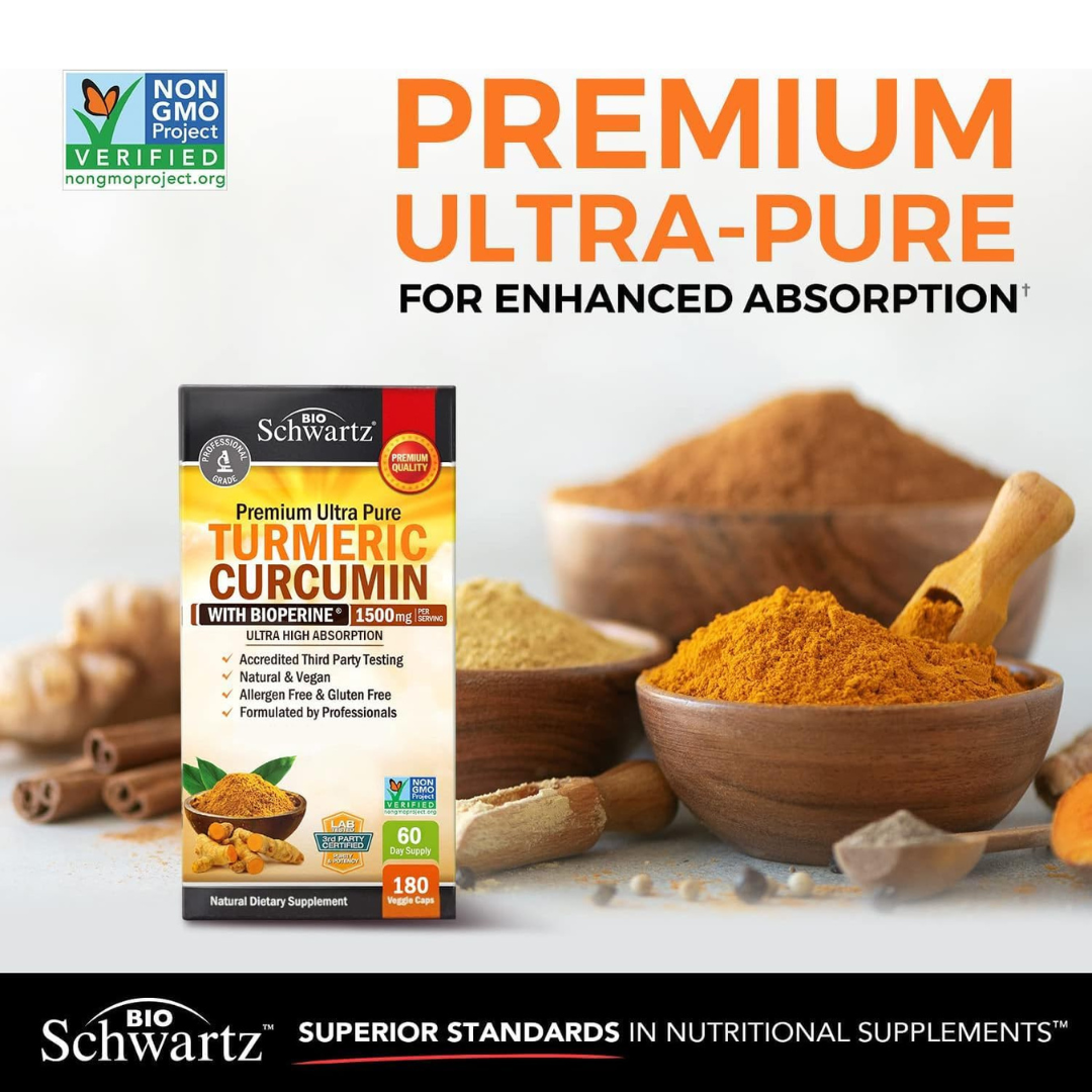 BioSchwartz - Turmeric Curcumin with Black Pepper: Joint Support (90 Cap)