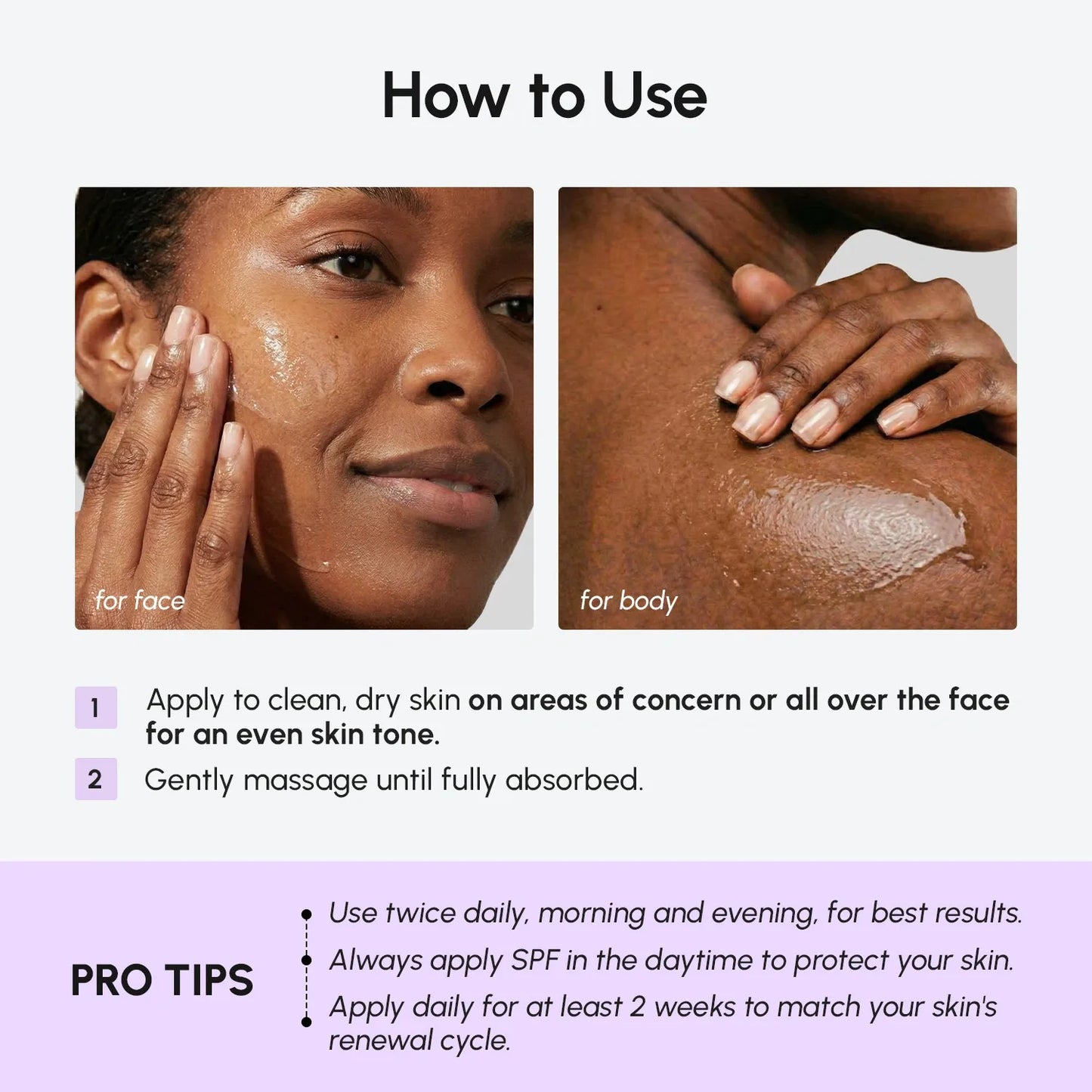 Serum mờ thâm nám cho mặt & cơ thể