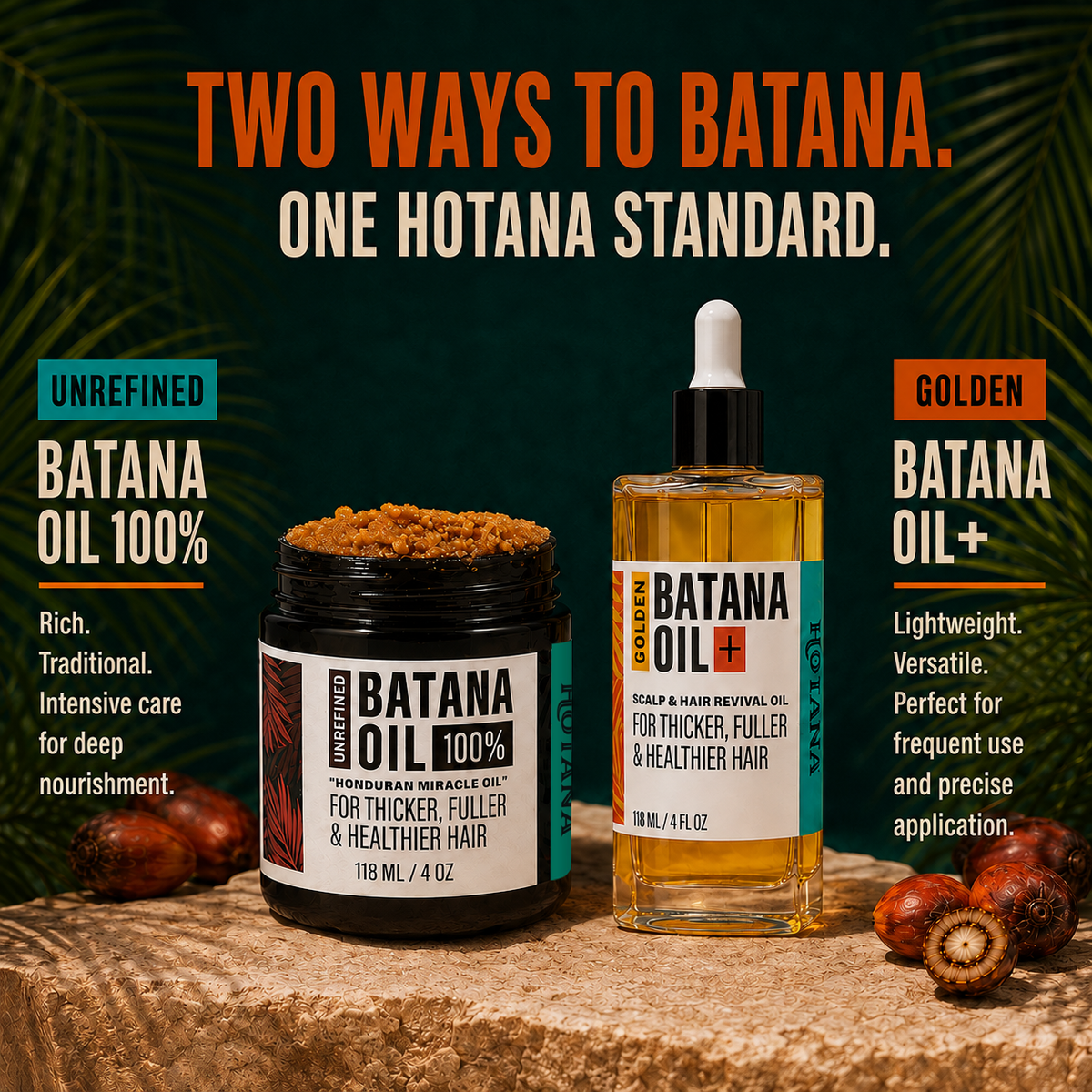 Unrefined & Golden Batana Oil Duo