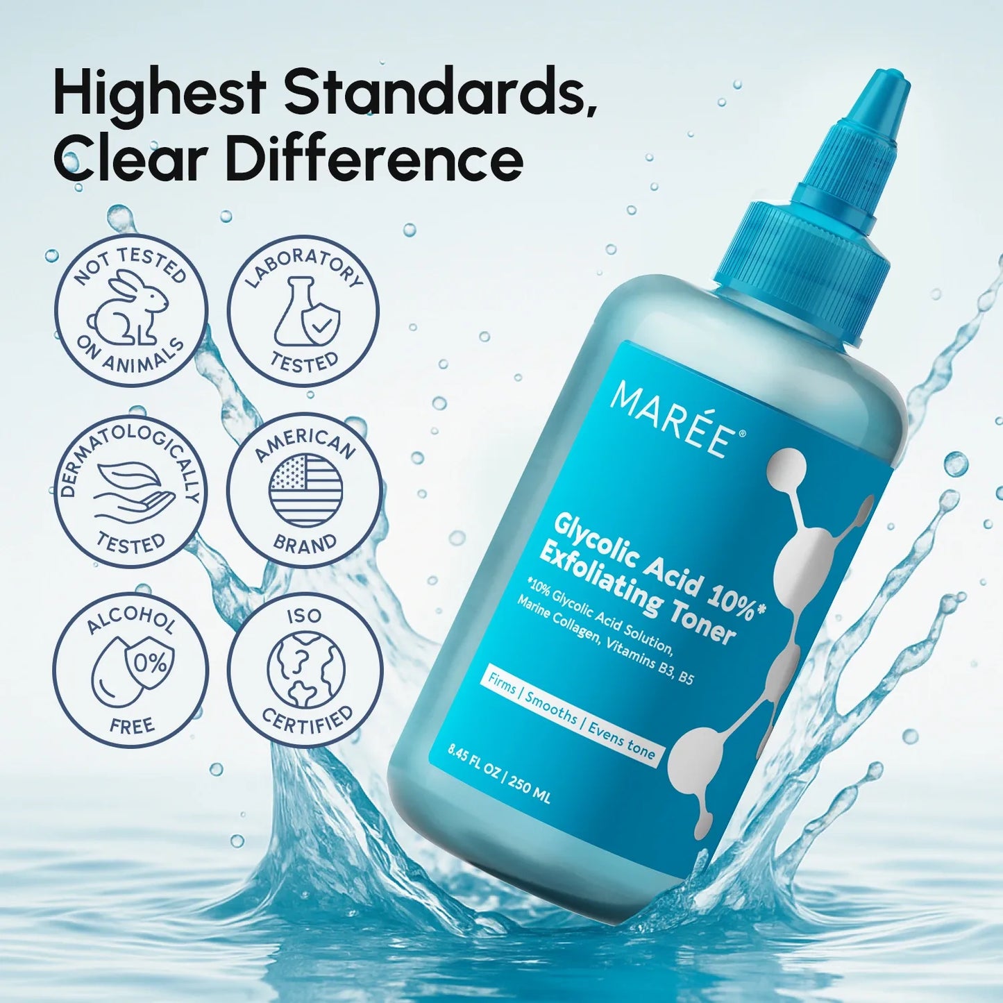 Nước cân bằng da Glycolic giúp tăng cường độ sáng da