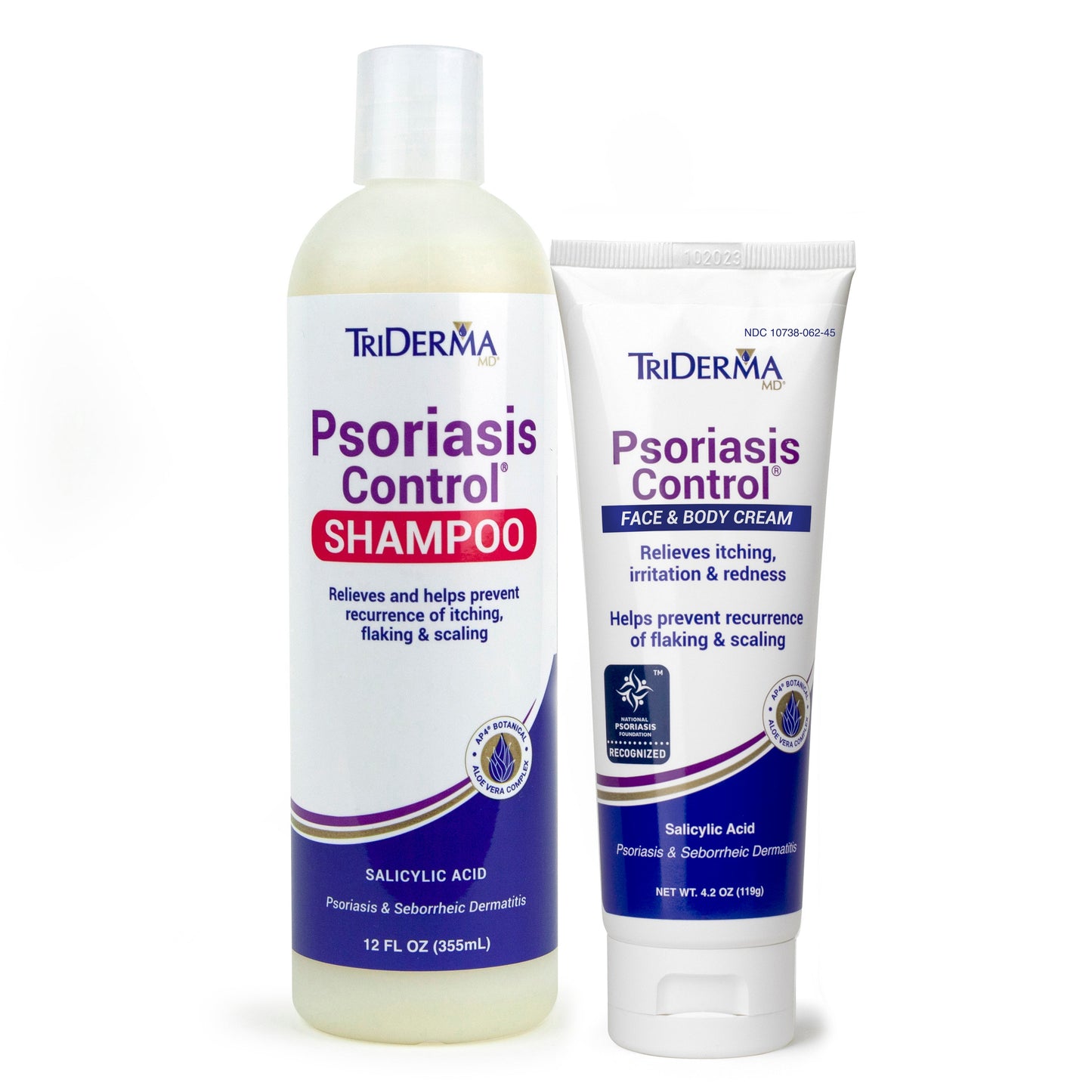 Psoriasis Control Cream + Psoriasis Control Shampoo 2pc Bundle