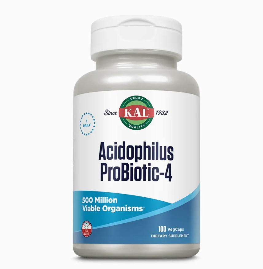 Kal-Acidophilus Probiotic-4 Vegcaps