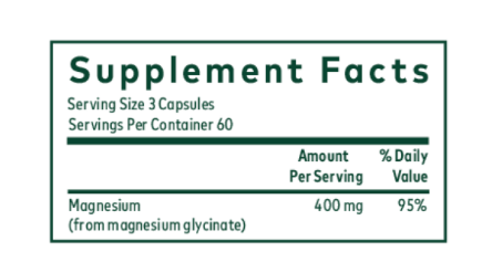 Gaia Herbs Magnesium Glycinate 400 mg – High Absorption Magnesium Support