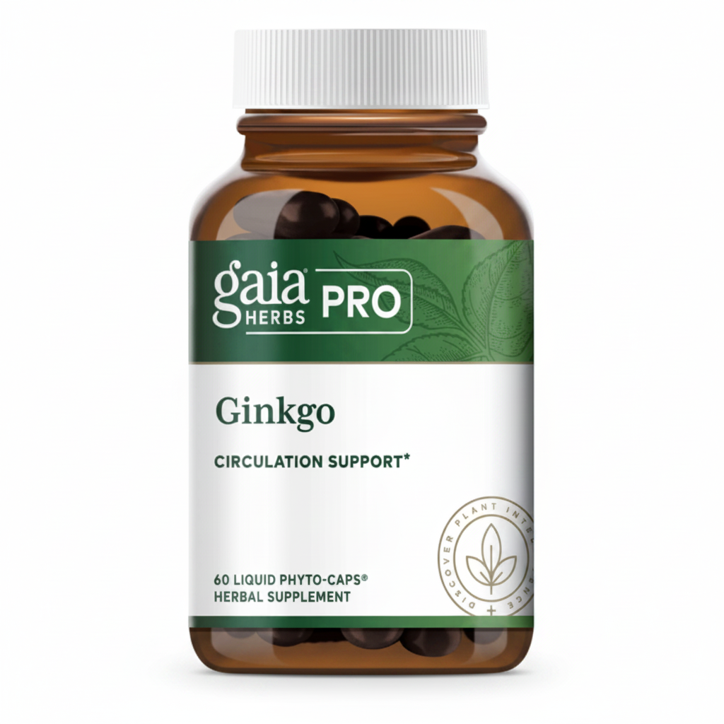 Gaia Herbs Ginkgo Leaf – Memory, Brain & Circulation Support
