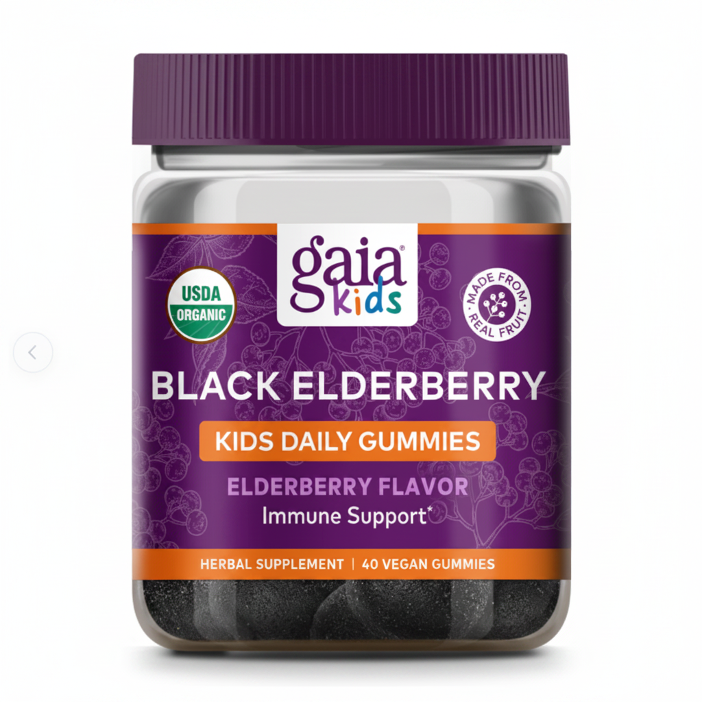 GaiaKids® Organic Elderberry Gummies – Immune Support for Kids