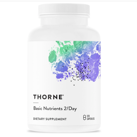 THORNE Basic Nutrients 2/Day Multivitamin Gluten-Free 60 Capsules