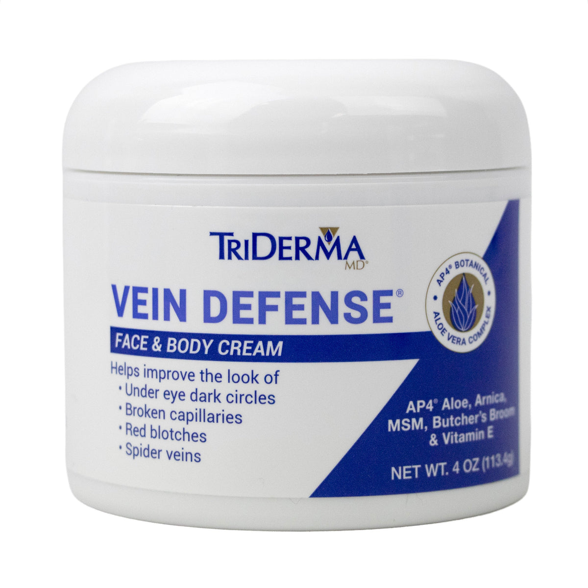 Vein Defense Face & Body Cream – Helps Improve the Appearance of Spider Veins, Bruising & Uneven Skin Tone