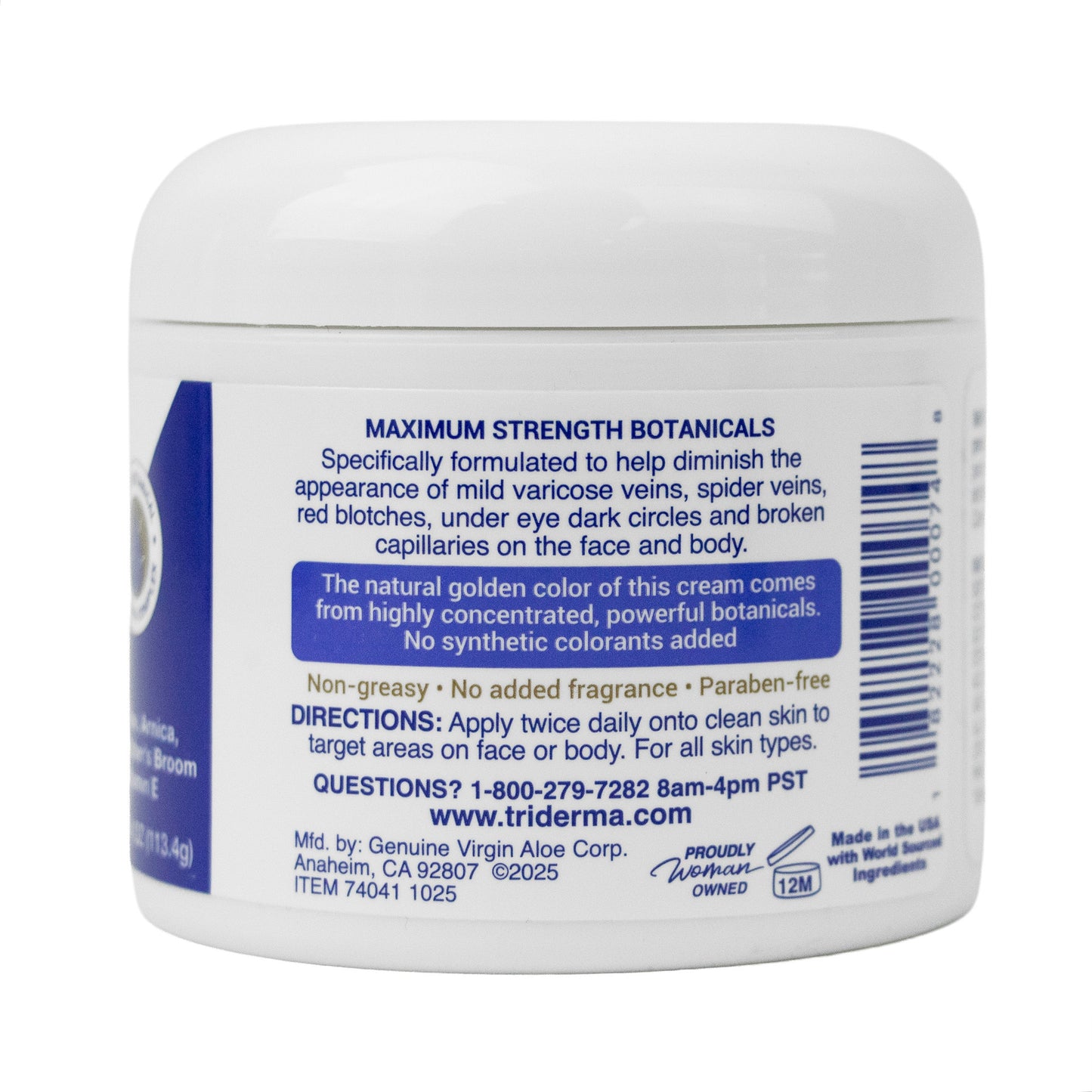 Vein Defense Face & Body Cream – Helps Improve the Appearance of Spider Veins, Bruising & Uneven Skin Tone
