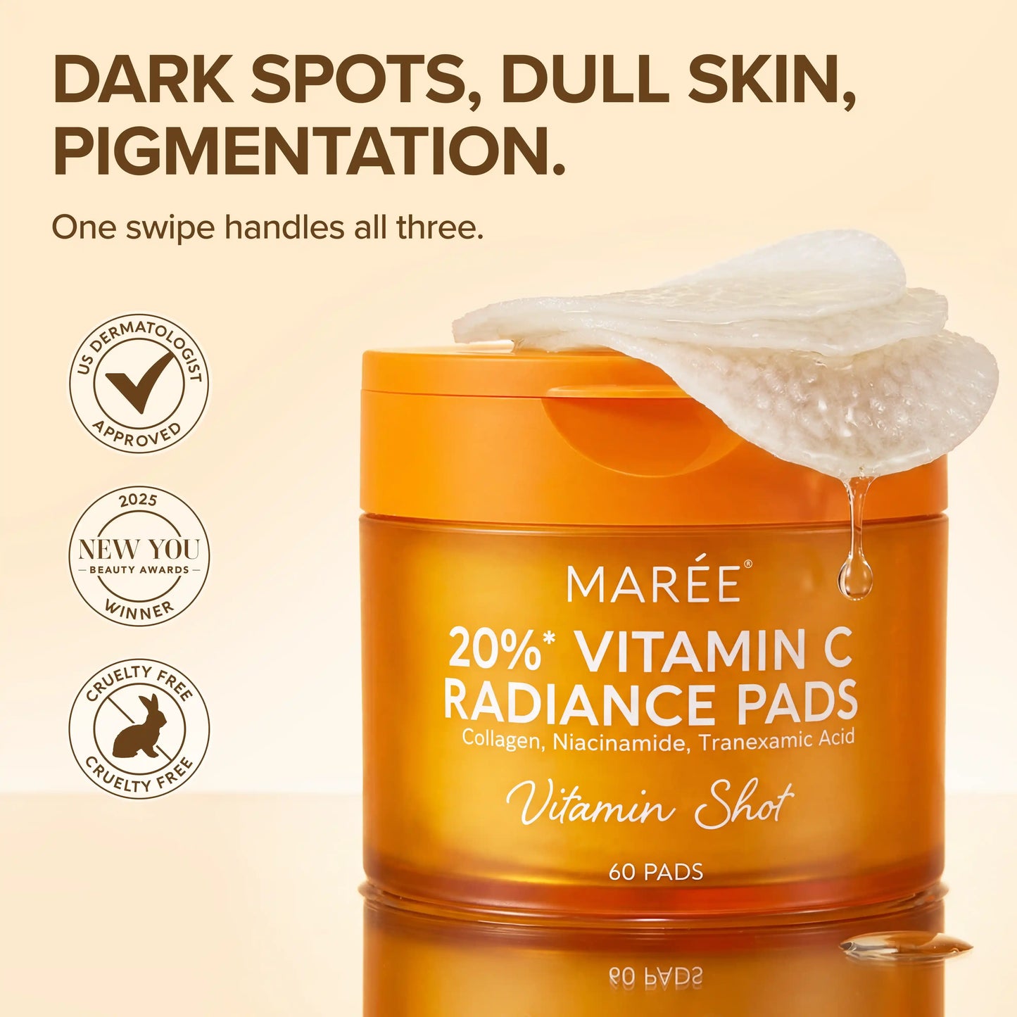 Miếng pad Vitamin C giúp làm sáng da