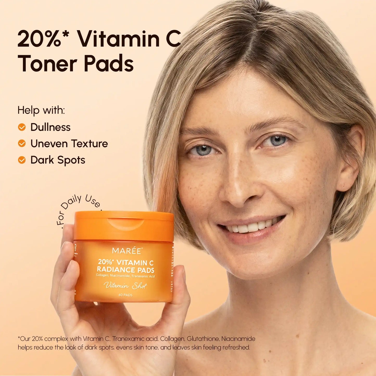 Miếng pad Vitamin C giúp làm sáng da