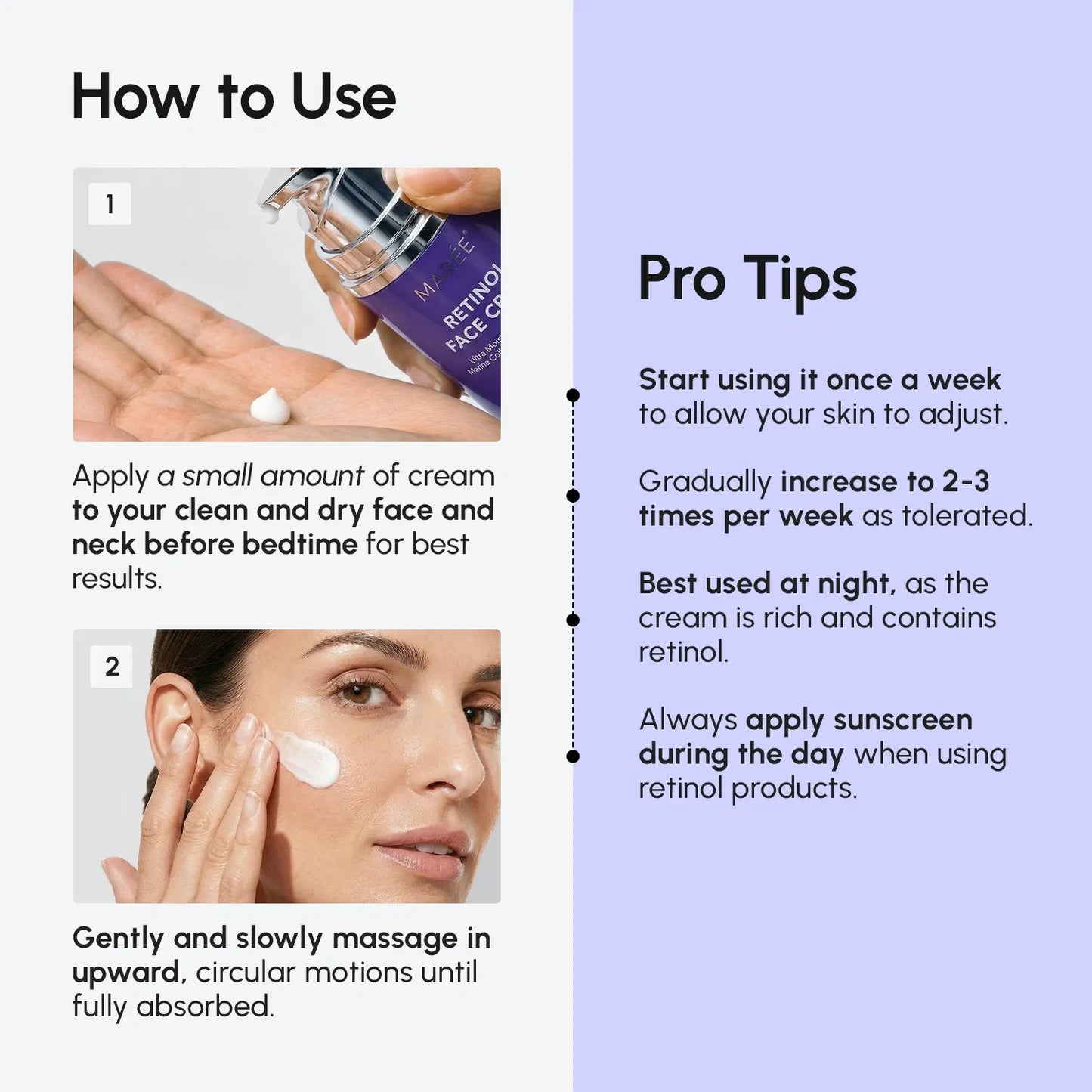 Kem dưỡng da mặt Retinol nâng cơ & săn chắc da