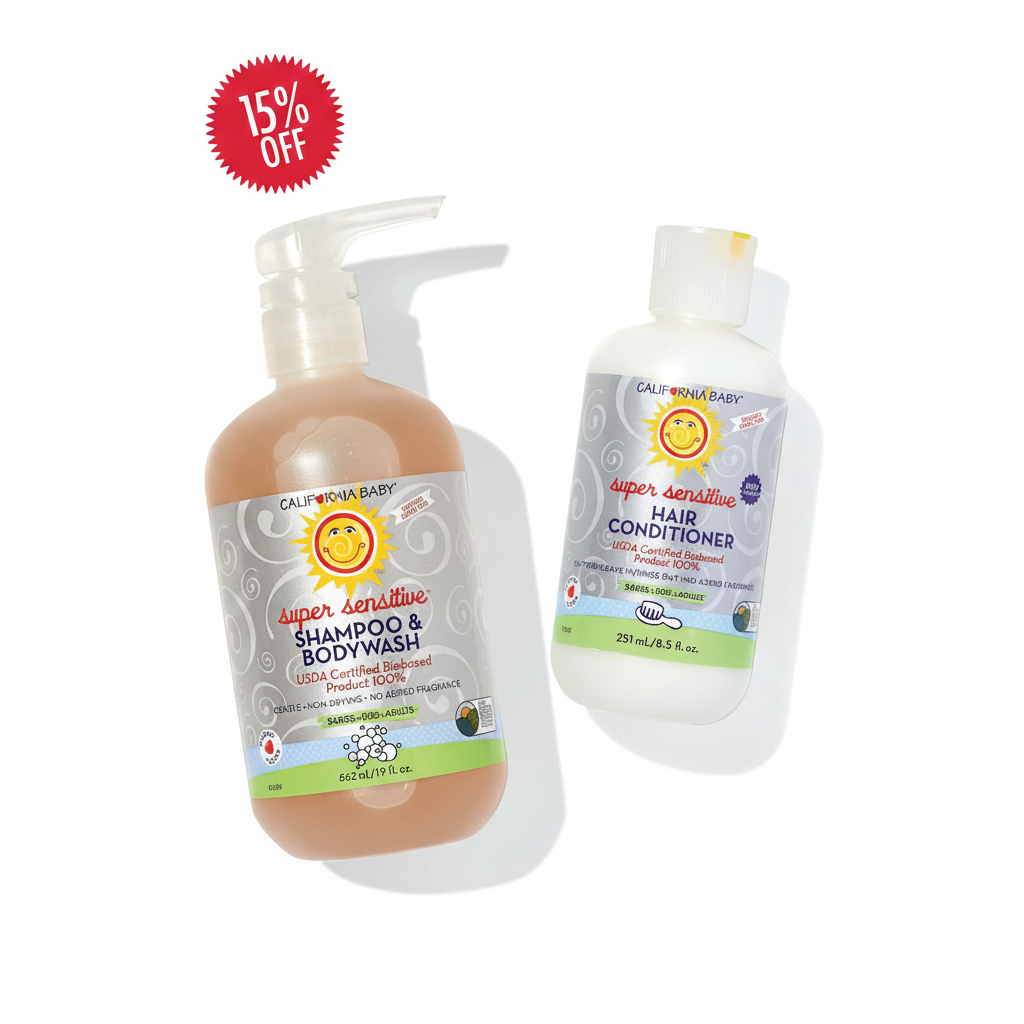 (No Fragrance) Super Sensitive™ Shampoo + Conditioner Bundle